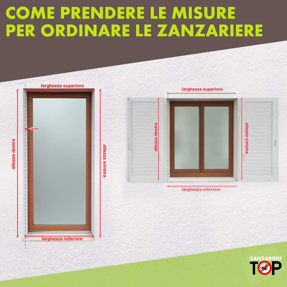 Zanzariera: guida alle misure